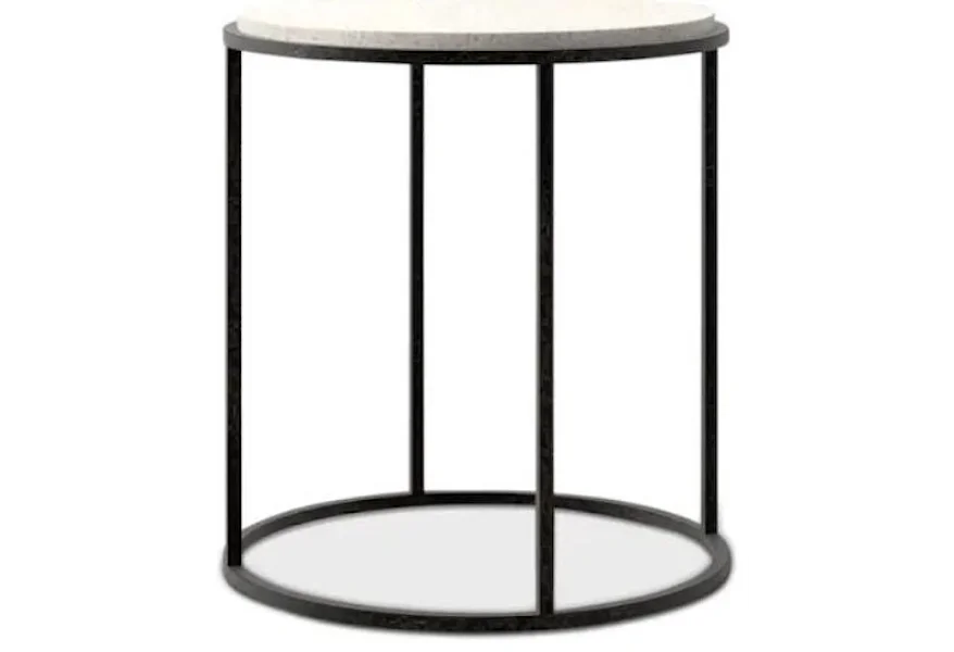 Boulder Round End Table by Bassett at Esprit Decor Home Furnishings